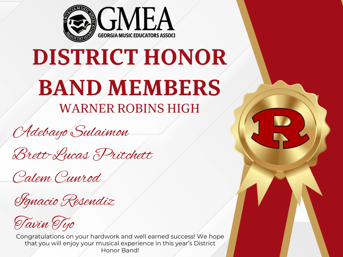 CONGRATULATIONS!!!: District Honor Band&nbsp;Members
