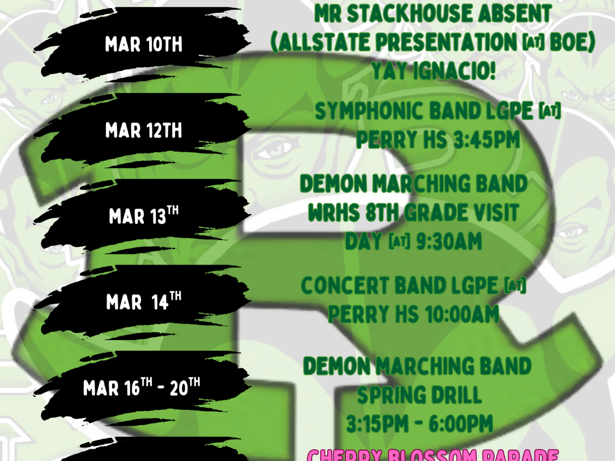 March Band Dates