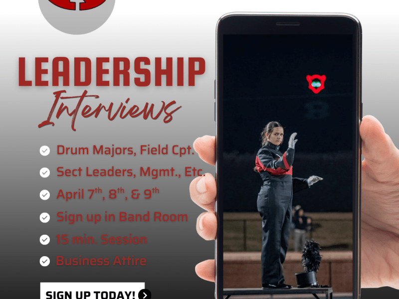 2026 MARCHING BAND: Leadership&nbsp;Interviews